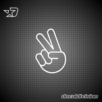 The Peace Hand Sign Sticker